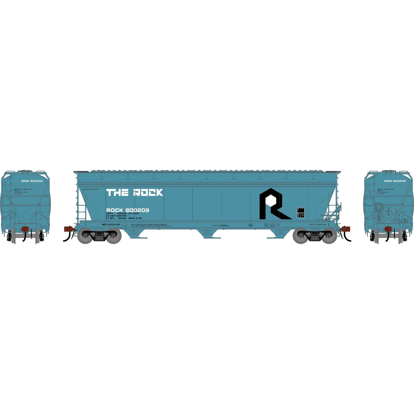 HO ACF4600 Covered Hopper RI #800209 (ATHG-1524)