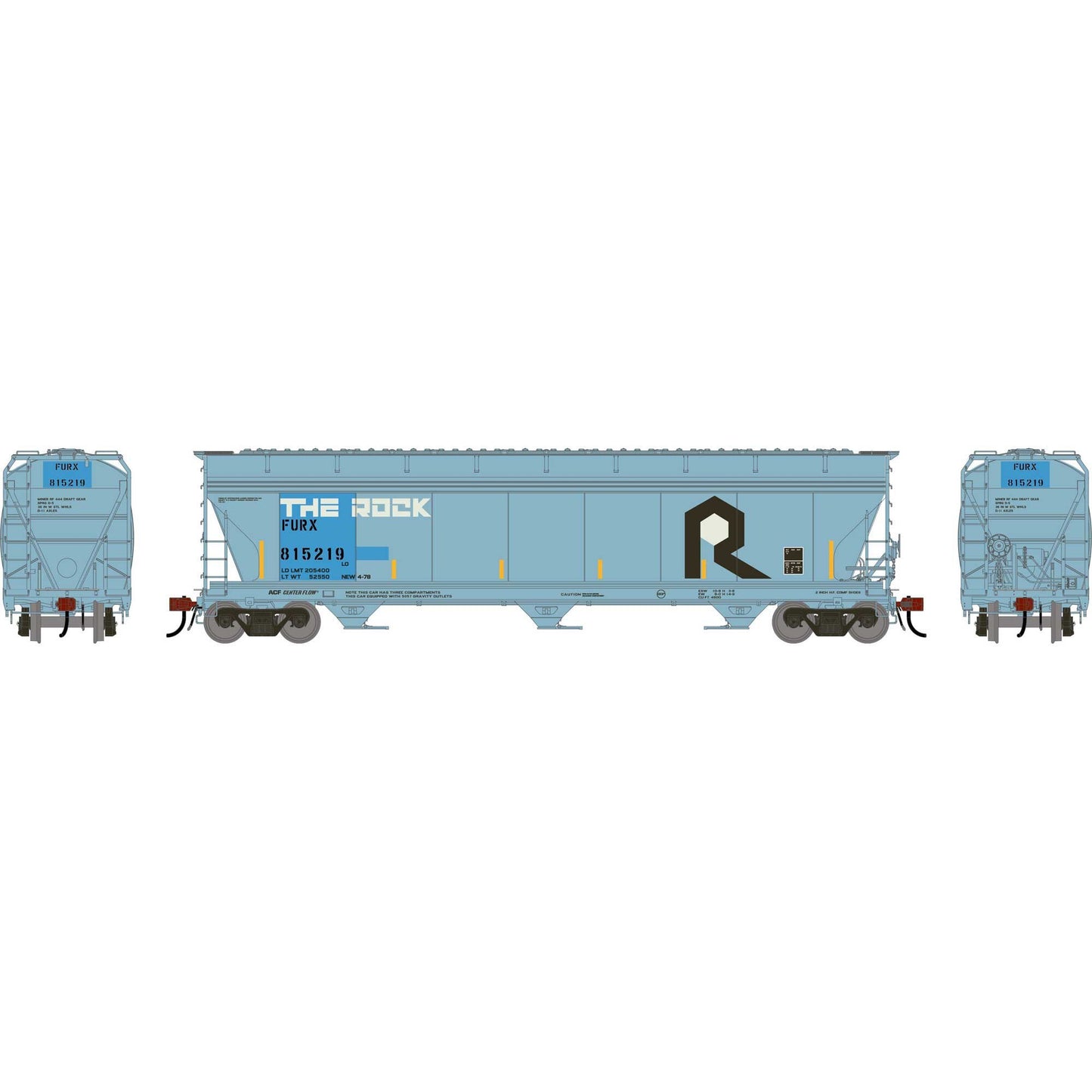 HO ACF4600 Covered Hopper Primed For Grime (ATHG-1530)