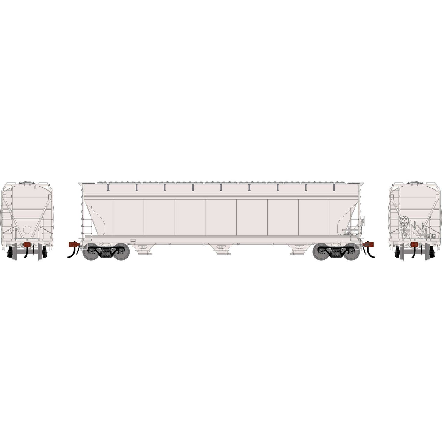 HO ACF4600 Covered Hopper Undecorated Phase II (ATHG-1539)