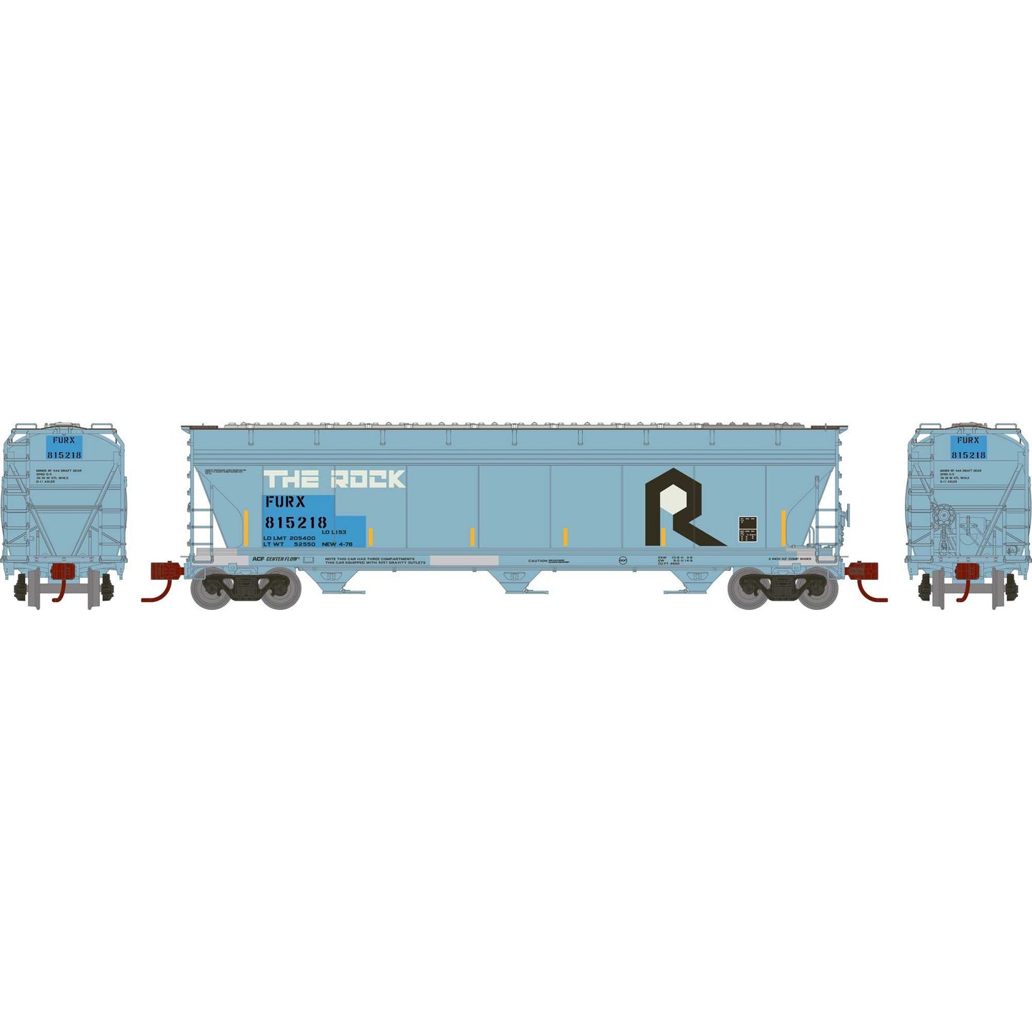 N ACF4600 Covered Hopper FURX Primed For Grime (ATHG-1555)