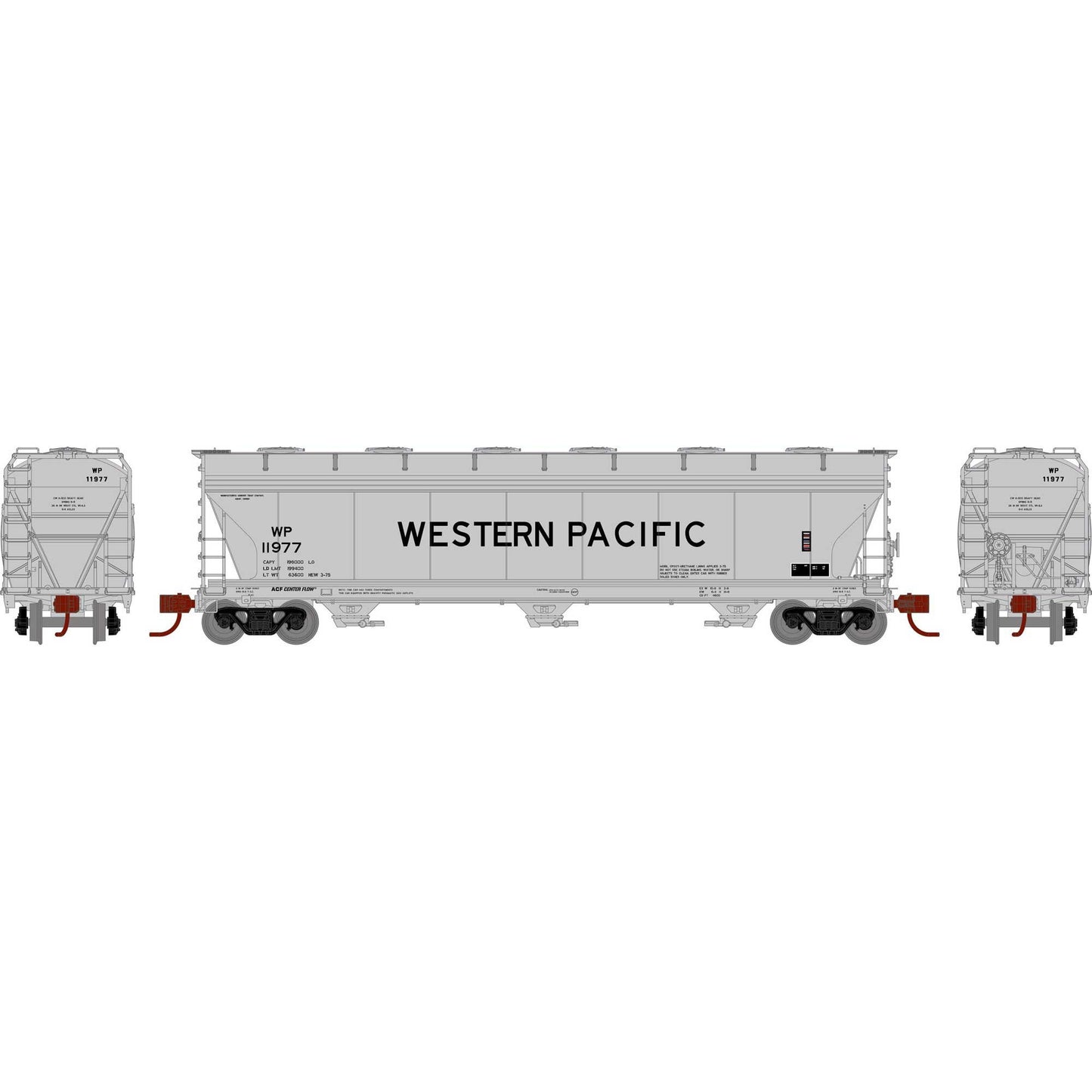 N ACF4600 Covered Hopper WP #11977 (ATHG-1558)