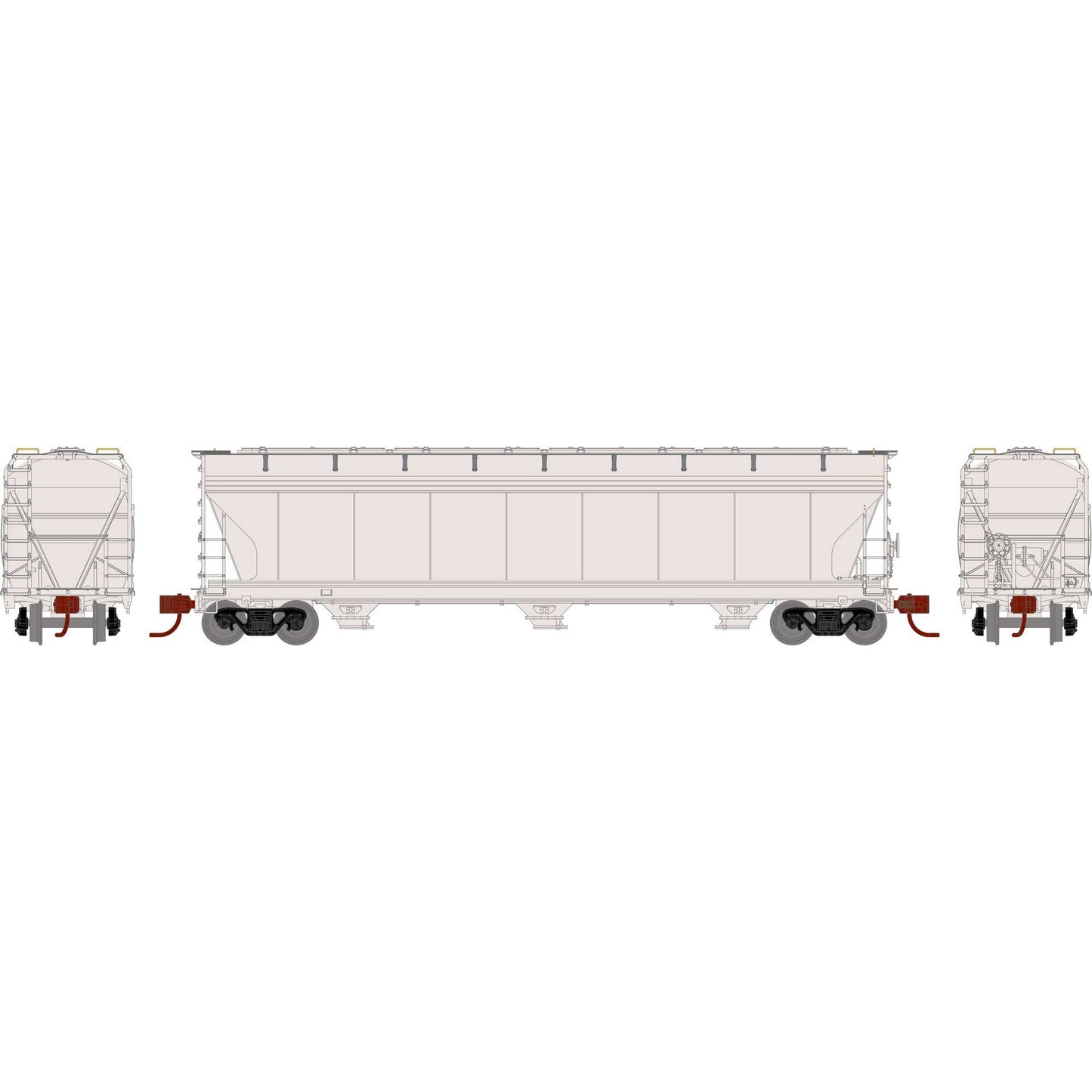 N ACF4600 Covered Hopper Undecorated Phase II (ATHG-1565)