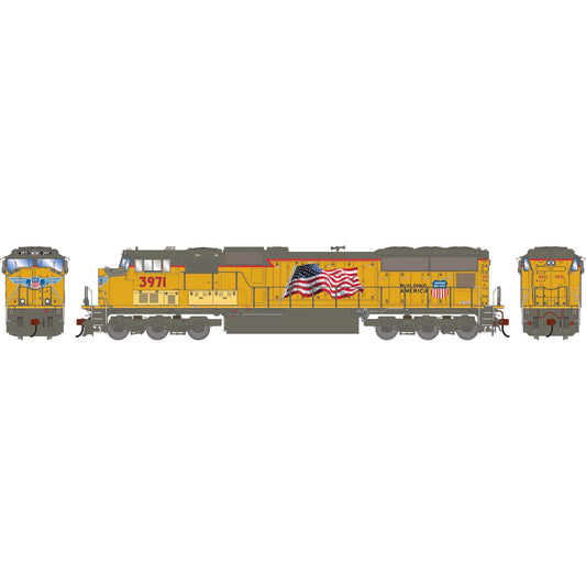 HO SD70M Locomotive with DCC & Sound, UP #3971 (ATHG-1607)