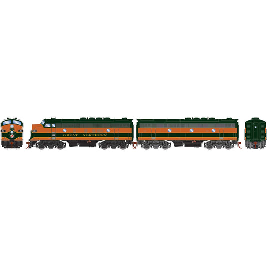 HO F3A/F3B Locomotives Great Northern Railroad Set (ATHG-1629)