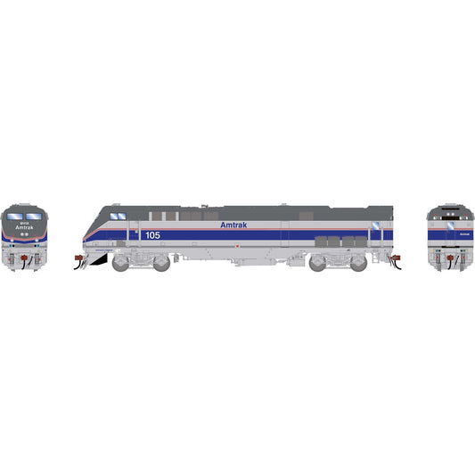 HO P42DC Locomotive Amtrak Phase IV 'NEC' #105 Plastic Model (ATHG-1672)