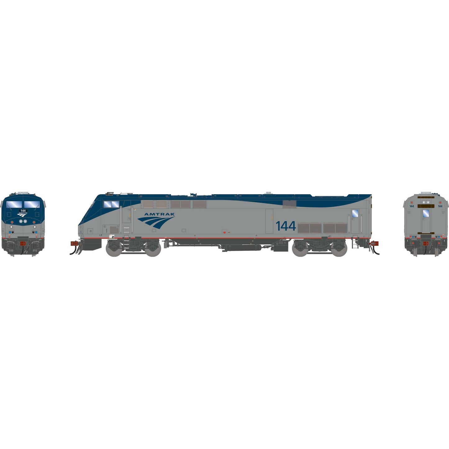 HO P42DC Locomotive AMTK Phase V #144 Plastic Model (ATHG-1680)