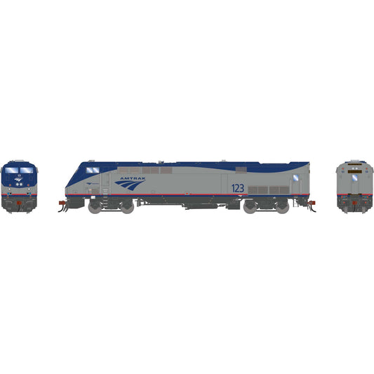 HO P42DC Locomotive with DCC & Sound, AMTK Phase V 'Low Wave' #123 (ATHG-1693)