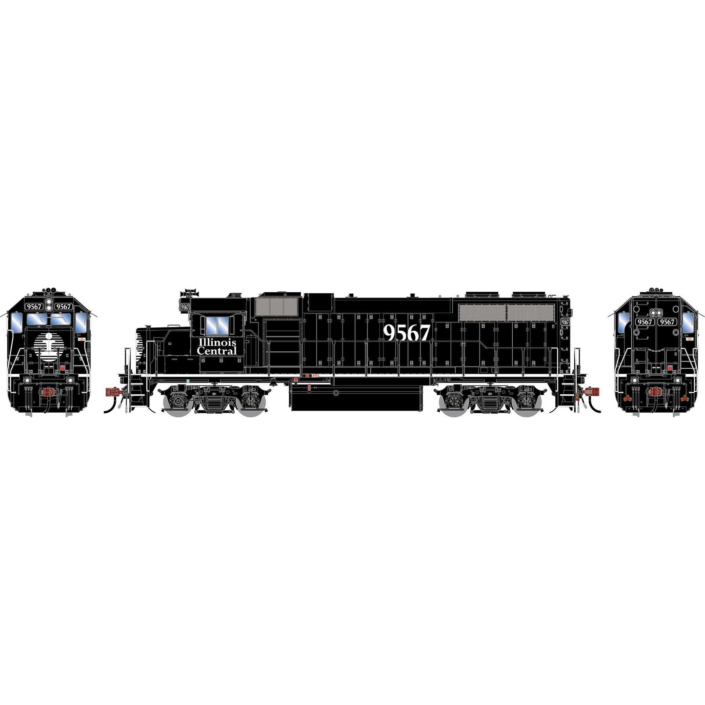 HO GP38-2 Locomotive IC #9567 (ATHG-1810)