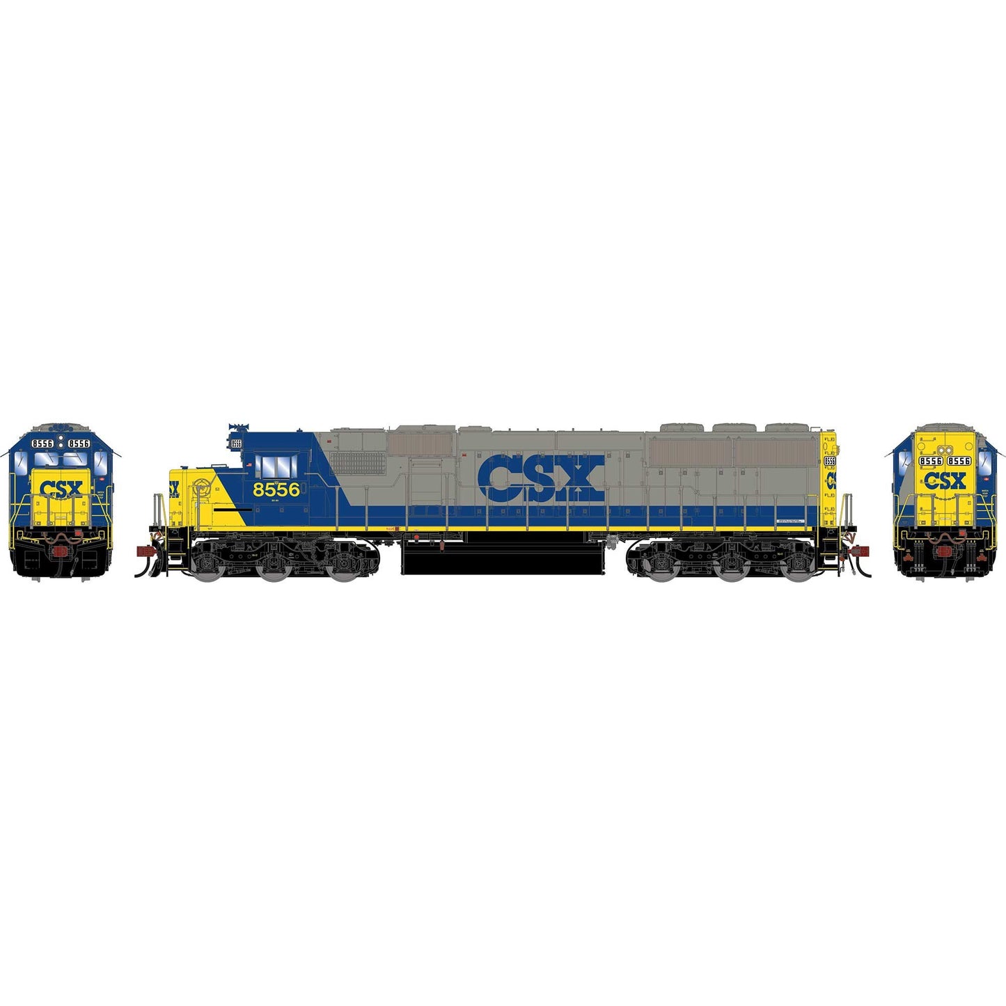 HO Genesis SD50 Locomotive CSXT YN2 #8556 Plastic Model (ATHG-1839)