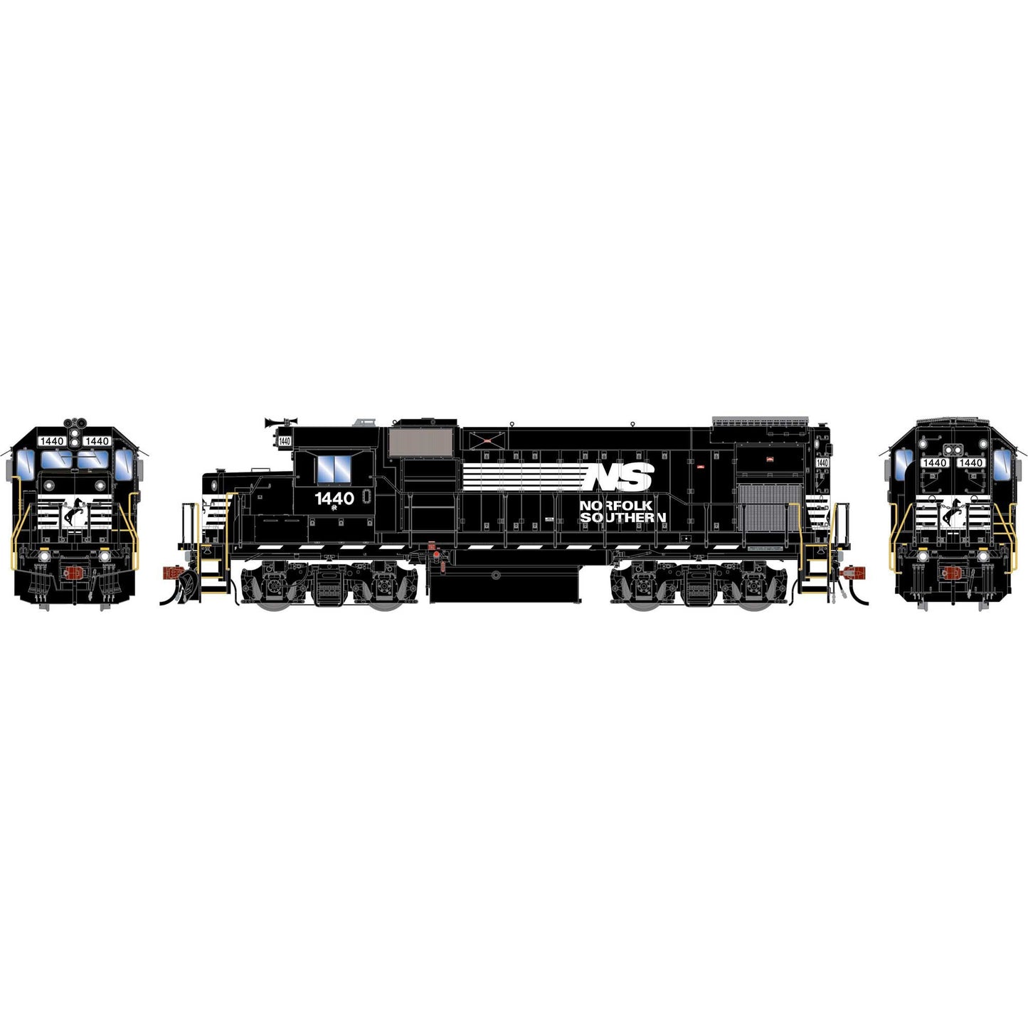 HO GEN GP15-1 Locomotive with DCC and Sound, Norfolk Southern #1440 (ATHG-1907)