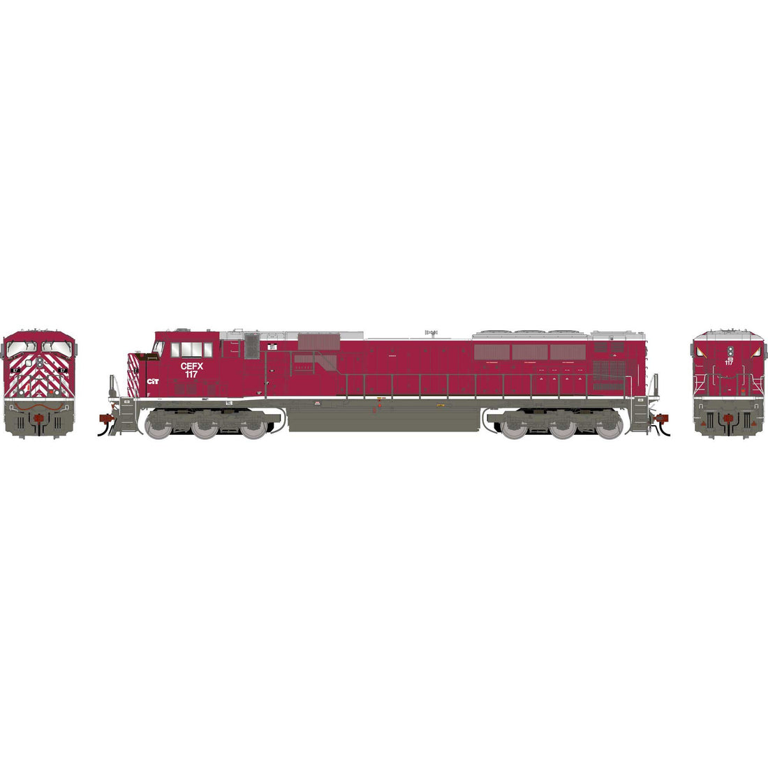 HO GEN SD90MAC Locomotive CEFX #117 (ATHG-1913) – Nankin Hobby