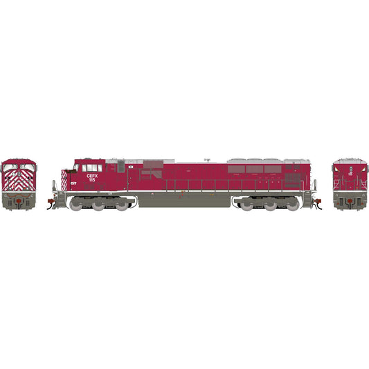HO EMD SD90MAC Locomotive with DCC and Sound CEFX #115 (ATHG-1929)