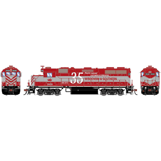 HO GEN GP39-2 PH I Locomotive WAMX Wisconsin Southern 35th Anniversary #3928 (ATHG-1974)