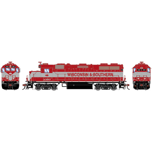 HO GEN GP39-2 PH I Locomotive WAMX Wisconsin Southern #3947 (ATHG-1975)