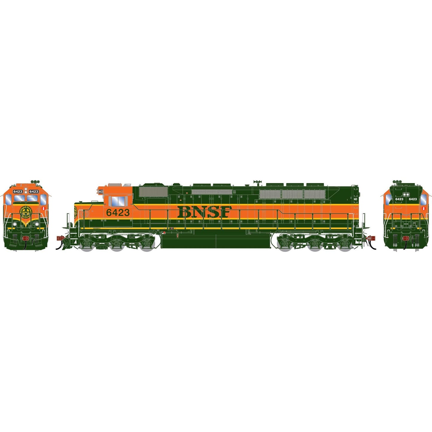 HO GEN SDP45 Locomotive Legendary Liveries BNSF #6423 (ATHG-2013)