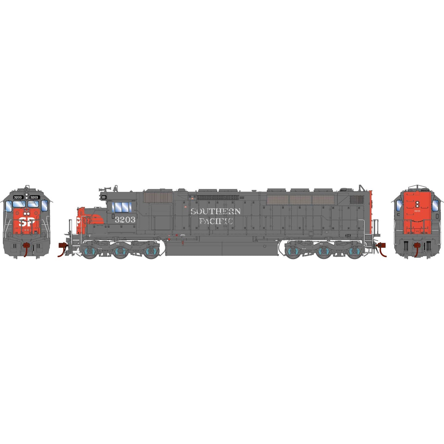 HO GEN SDP45 Locomotive with DCC and SOUND, Primed For Grime SP #3203 (ATHG-2019)