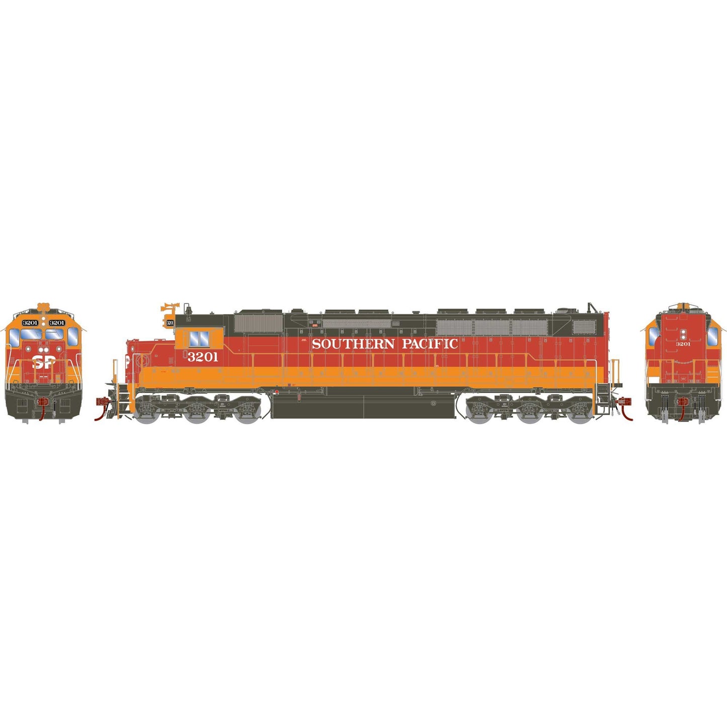 HO GEN SDP45 Locomotive with DCC and Sound in SP 'Daylight' Livery (ATHG-2021)