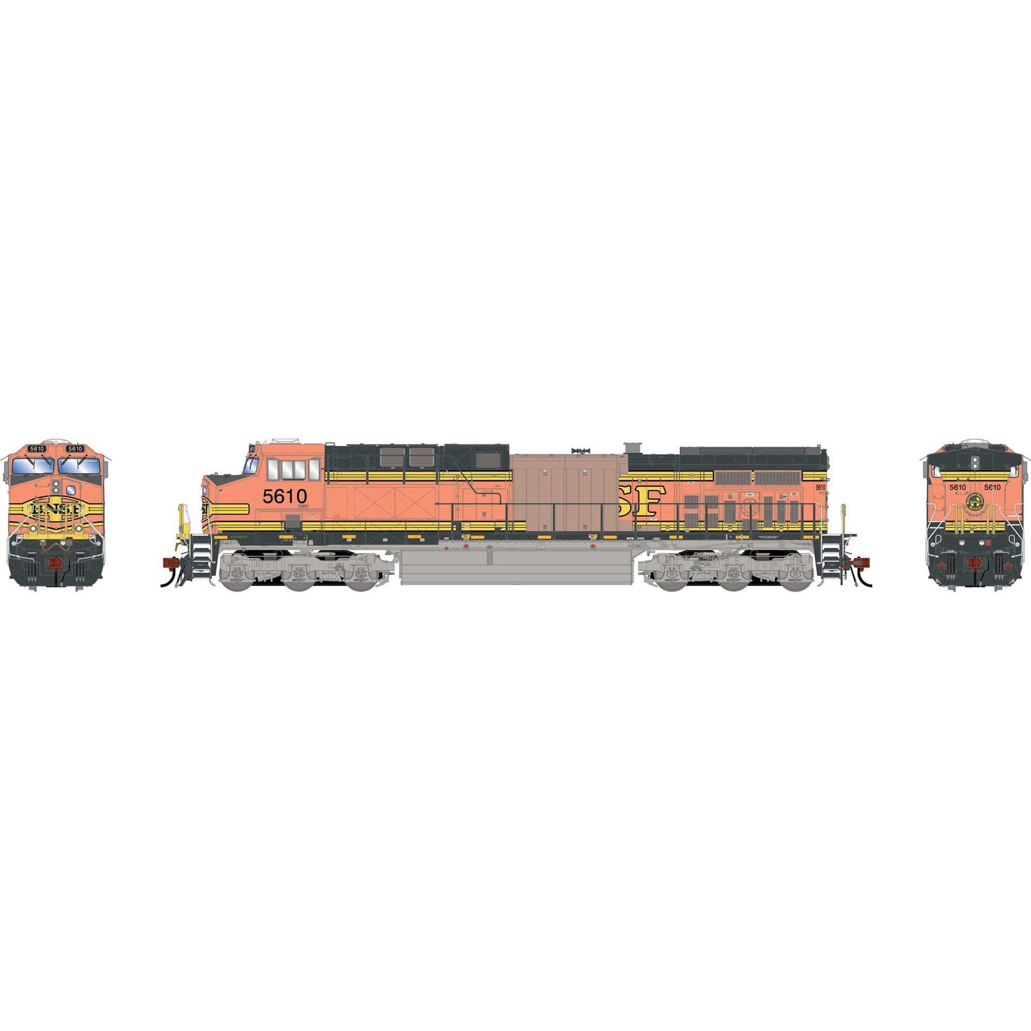 HO AC4400CW Locomotive with DCC and Sound Primed For Grime BNSF #5610 (ATHG-2074)