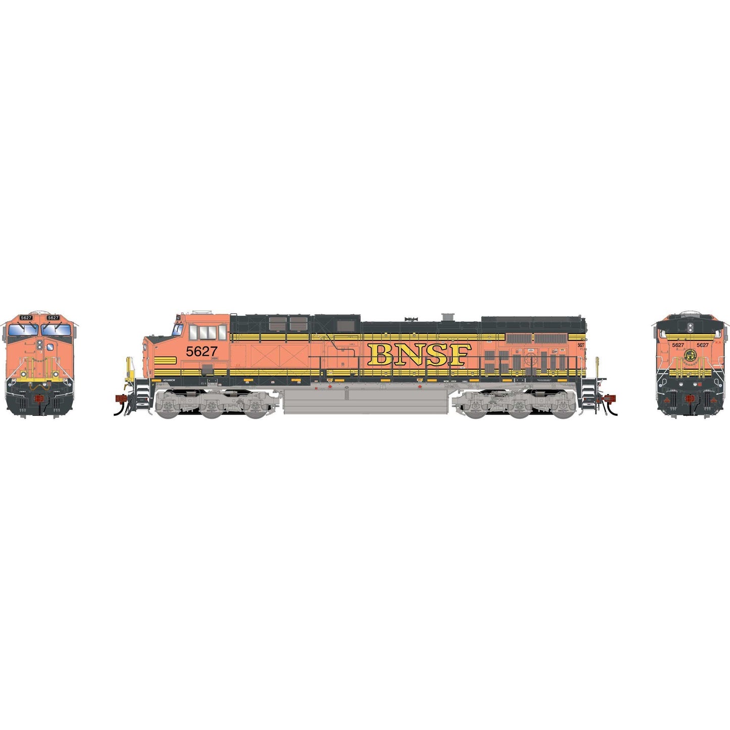 HO GEN AC4400CW Locomotive with DCC and Sound Primed for Grime BNSF 5627 (ATHG-2075)