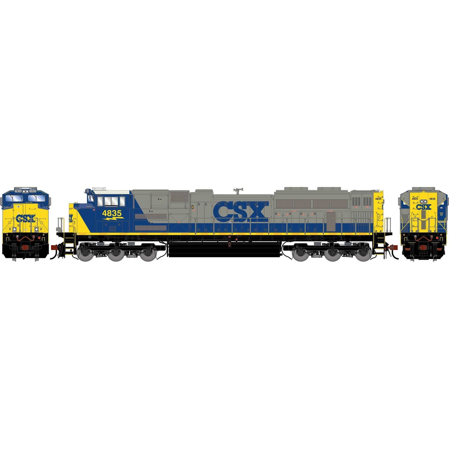 HO GEN SD70ACE Locomotive with DCC and Sound CSXT #4835 (ATHG-2102)