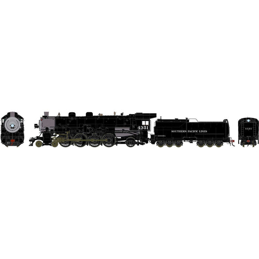 HO GEN 4-8-2 MT-4 Locomotive with DCC and Sound - Southern Pacific Lines #4351 (ATHG-2115)