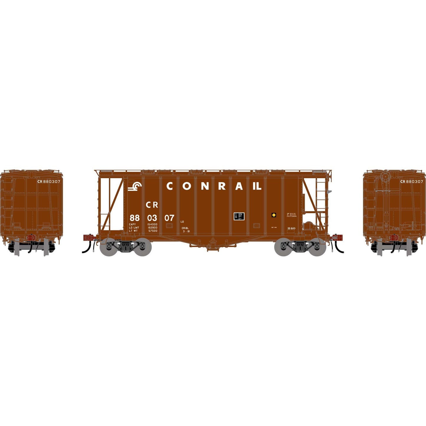 HO GEN GATC 2600 Airslide Covered Hopper (ATHG-2122)