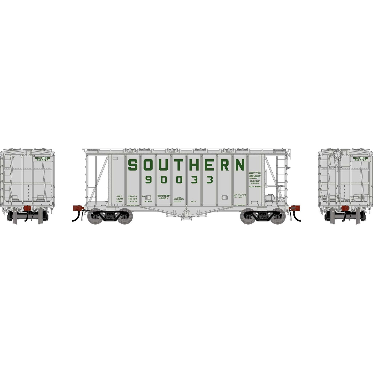 HO GATC 2600 Airslide Covered Hopper SOU #90033 (ATHG-2125)