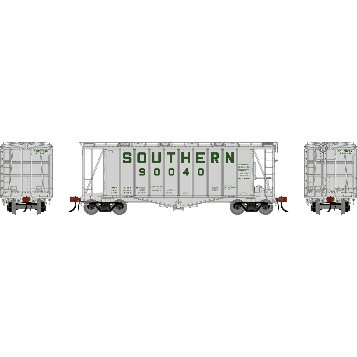 HO GEN GATC 2600 Airslide Covered Hopper SOU #90040 (ATHG-2126)