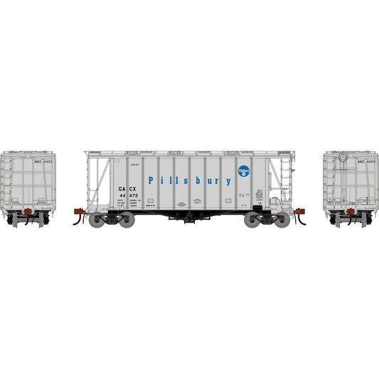 HO GEN GATC 2600 Airslide Covered Hopper GACX Pillsbury #44472 Plastic Model (ATHG-2139)