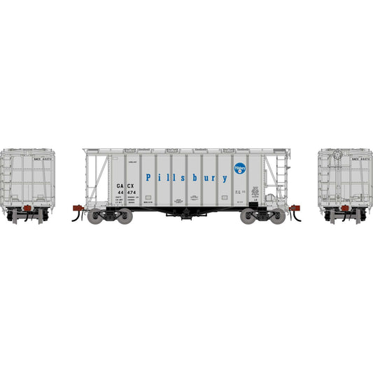 HO GEN GATC 2600 Airslide Covered Hopper GACX/Pillsbury #44474 (ATHG-2140)