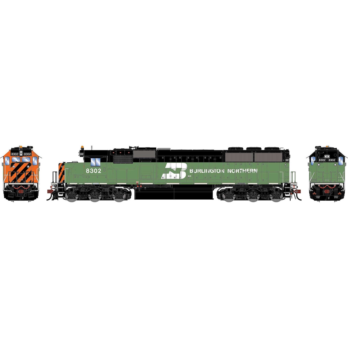 HO GEN SD60 Locomotive with DCC and Sound, BN #8302 (ATHG-2165)