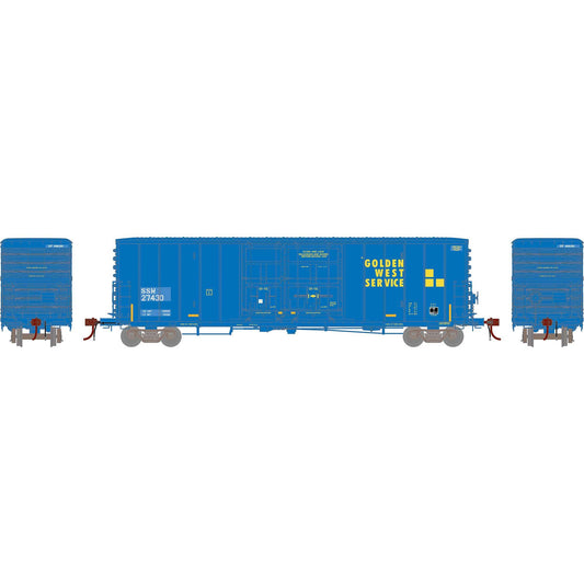 HO GEN 50' PC&F Box Car with Youngstown Plug Door Primed for Grime (ATHG-2193)