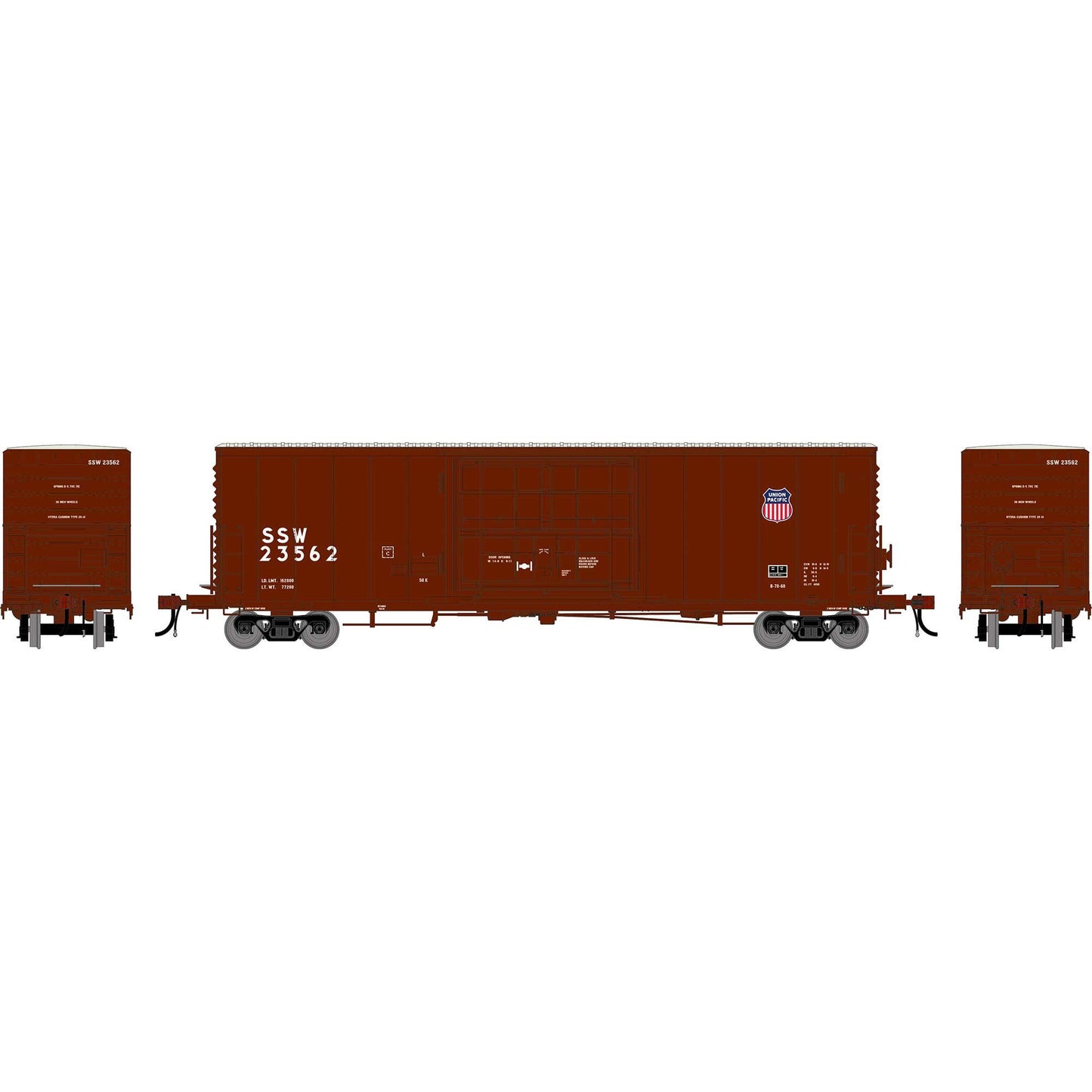 HO GEN 50' PC&F Box Car with 14' Plug Door SSW #23562 (ATHG-2211)