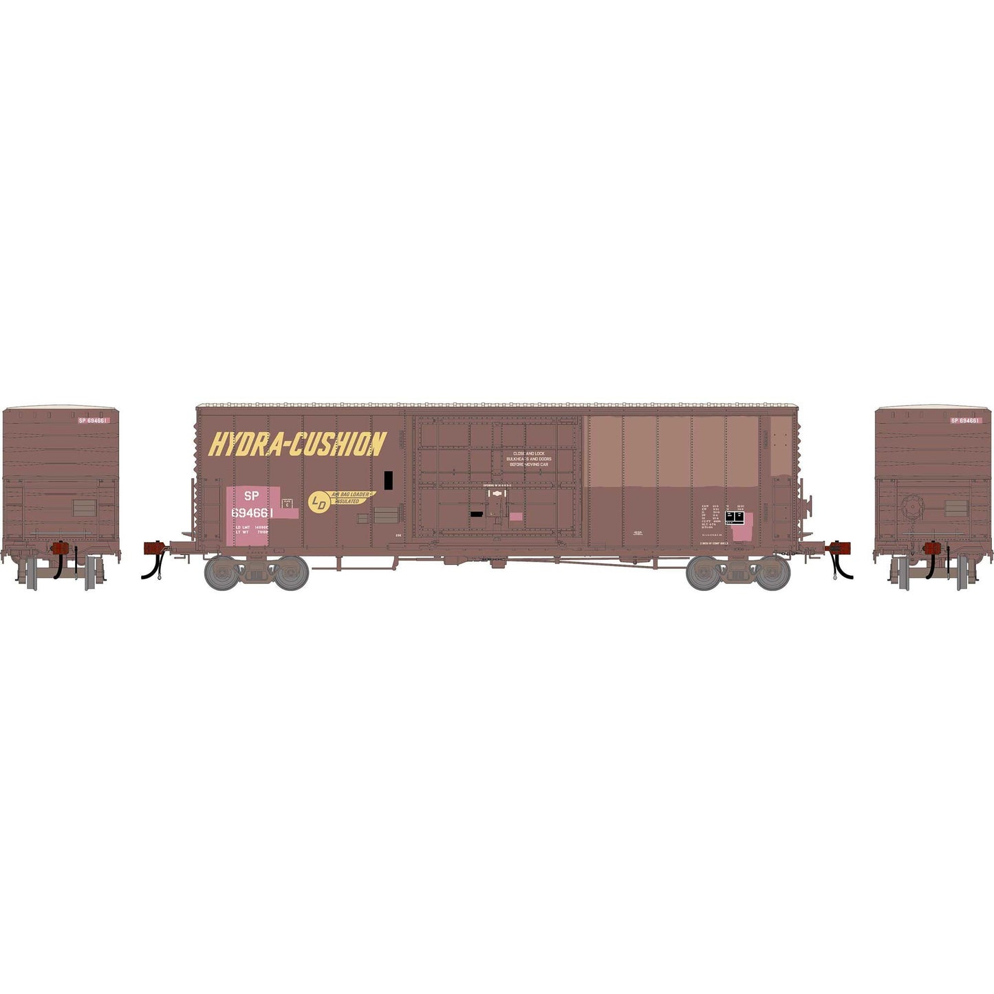 HO GEN 50' PC&F Box Car with 14' Plug Door Primed for Grime (ATHG-2217)
