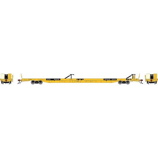 HO GEN F89-F Flat Car XTTX Yellow (ATHG-2235)