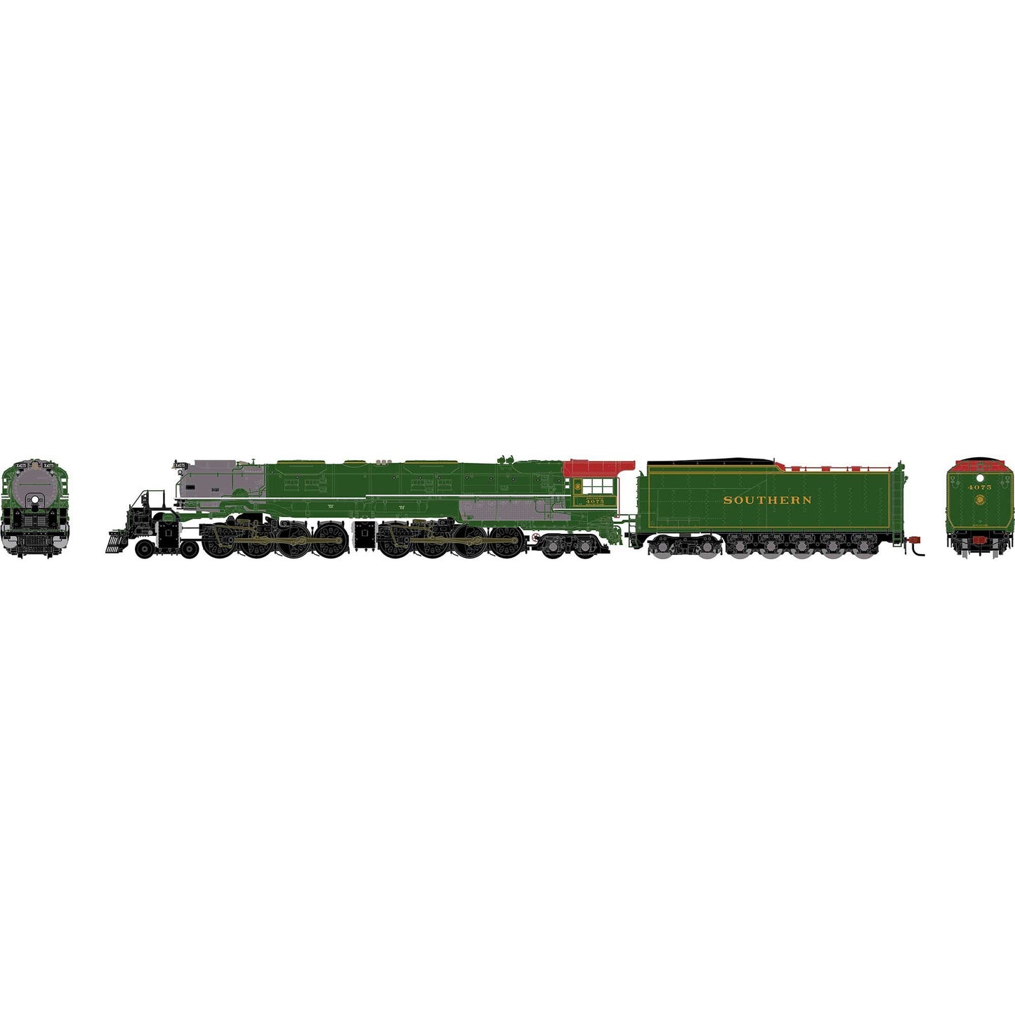 N GEN 4-8-8-4 Big Boy Locomotive w/DCC & Sound - Southern Railway (ATHG-2259)