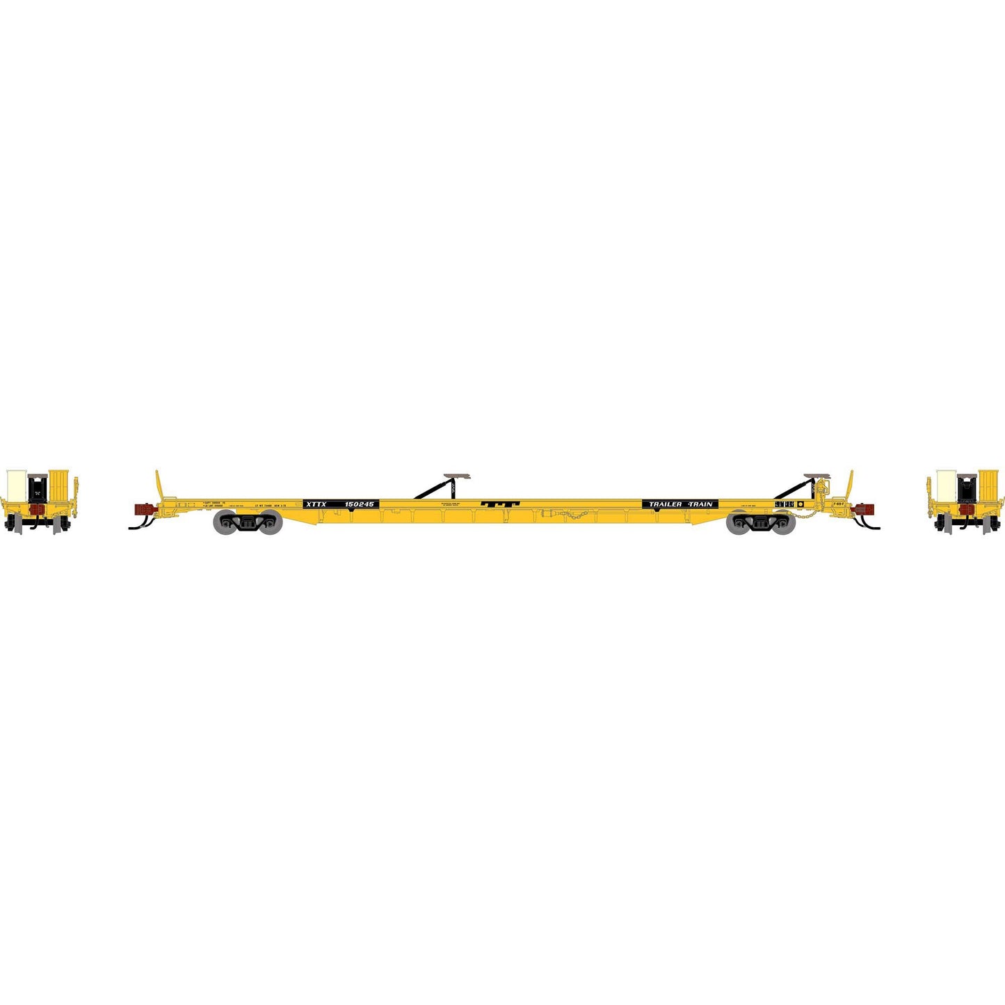 N GEN F89-F Flat Car XTTX Yellow (ATHG-2266)
