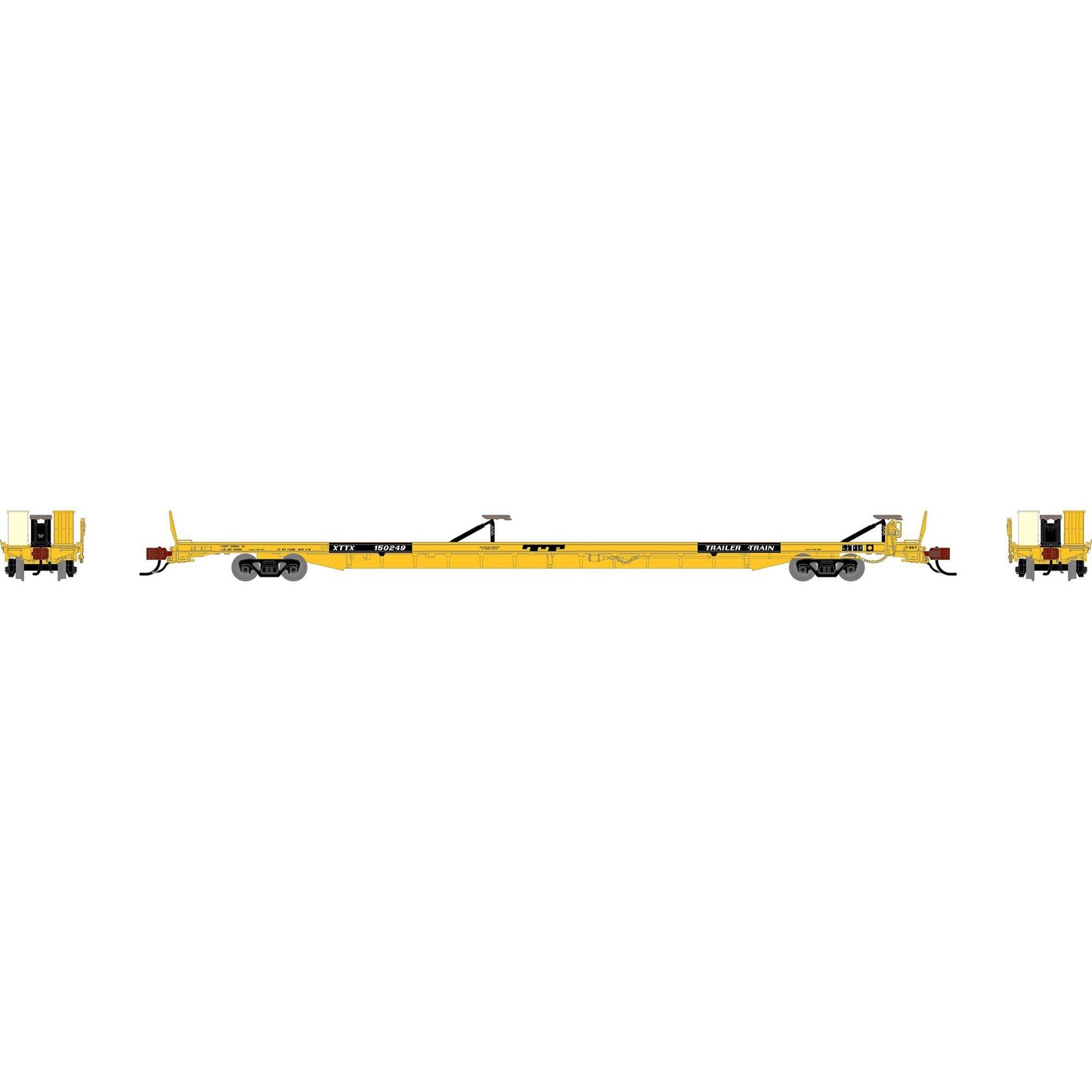 N GEN F89-F Flat Car XTTX Yellow (ATHG-2267)