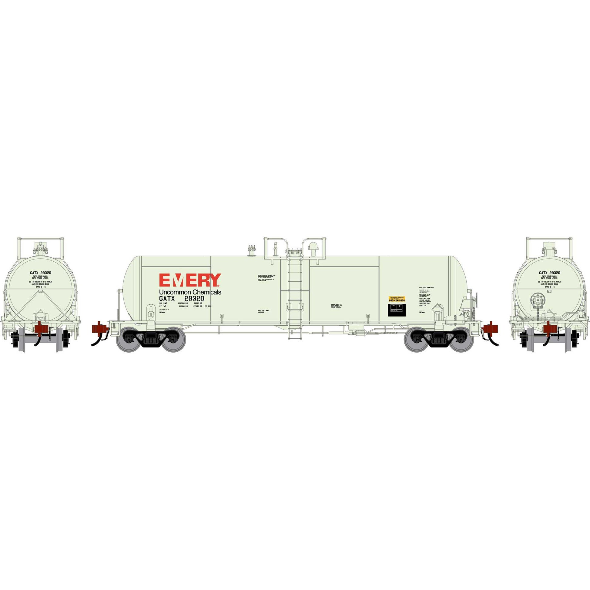 HO GEN GATC 20K Gallon Tank Car GATX Emery #29320 (ATHG-3331)_1
