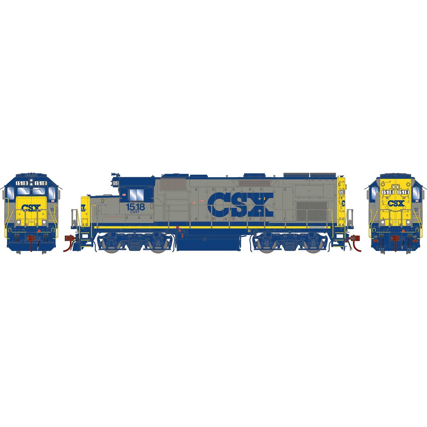 HO GP15T Locomotive CSX #1518 (ATHG13236)