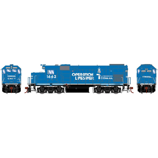 HO GP15-1 Locomotive Conrail Operation Lifesaver #1662 (ATHG13240)
