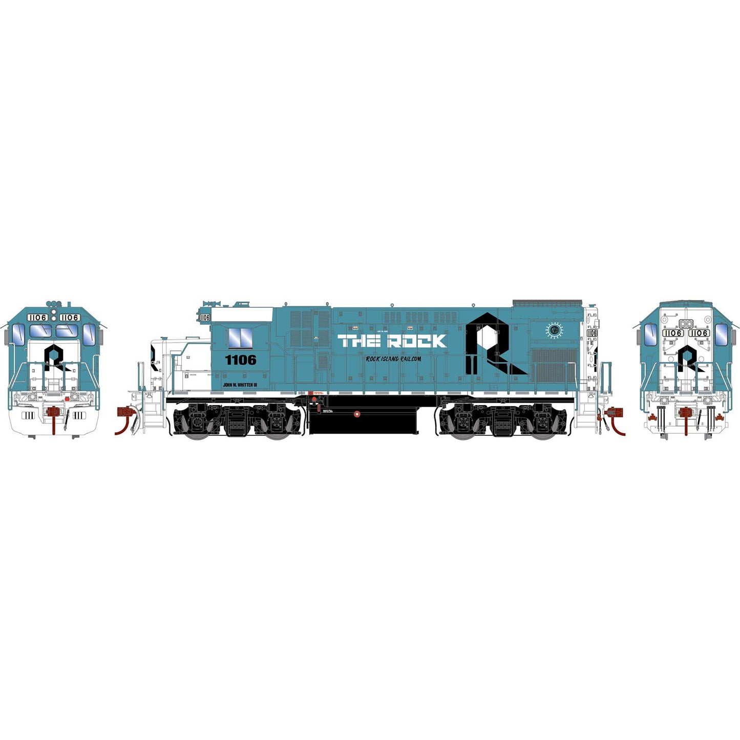 HO GP15-1 Locomotive Rock Island Rail #1106 (ATHG13245)