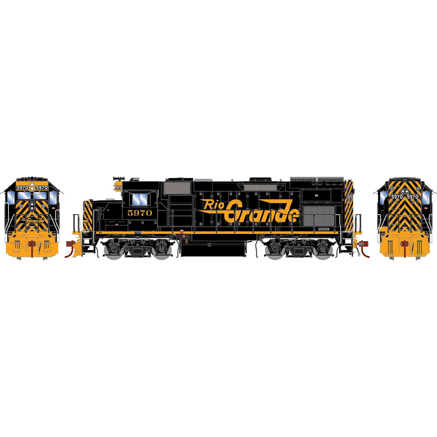 HO GP15T Locomotive Rio Grande #5970 (ATHG13246)
