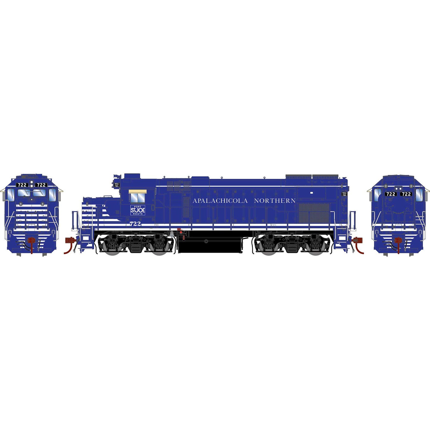 HO GP15T Locomotive Apalachicola Northern #722 (ATHG13249)