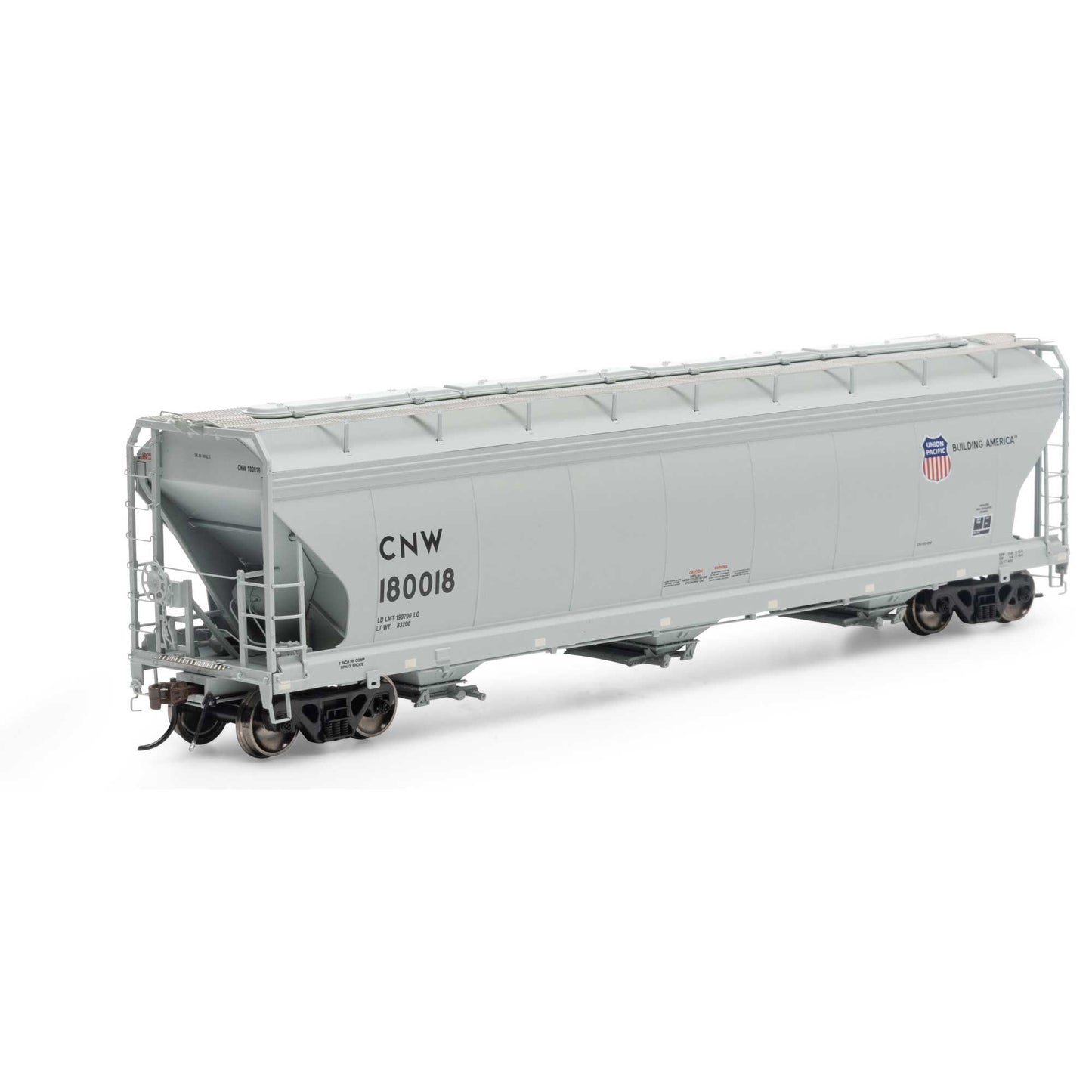 HO ACF 4600 3-Bay Center Flow Hopper C&NW #180018 (ATHG15434)