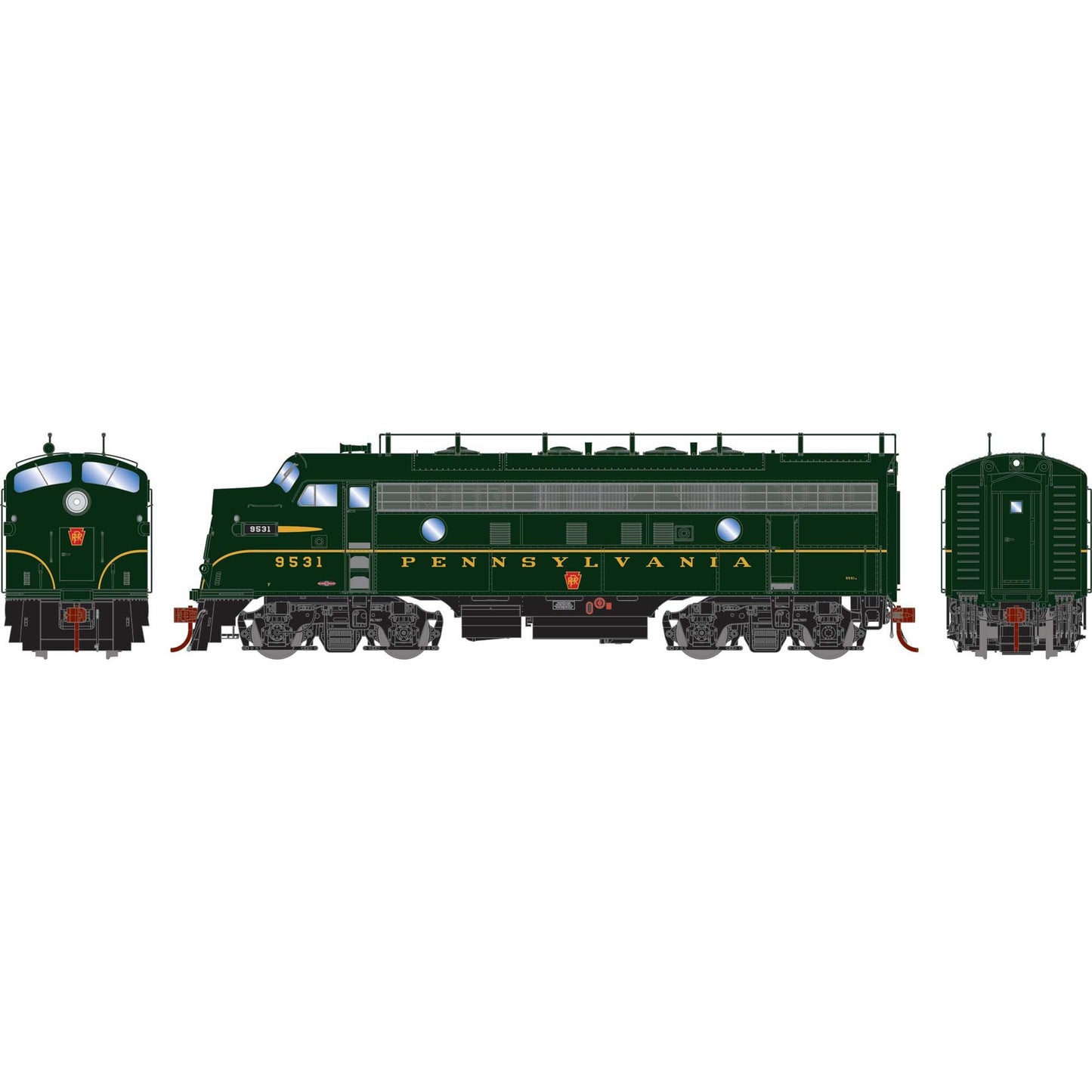 HO F3A Locomotive PRR #9531A (ATHG19582)