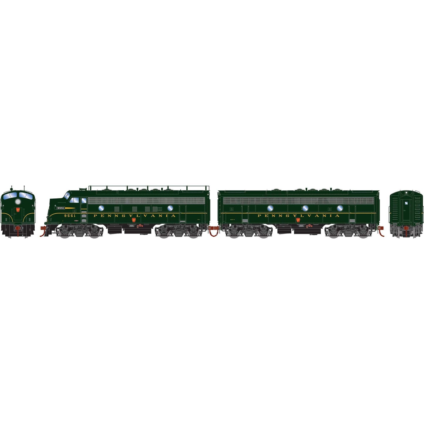 HO F5A/F5B Locomotive Set PRR #9551A #9551B (ATHG19584)