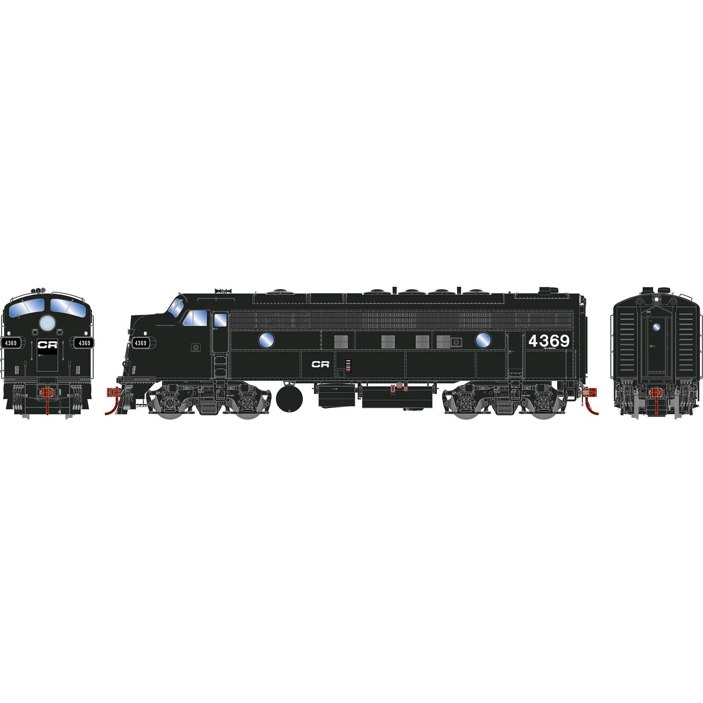 HO FP7 Locomotive CR #4369 (ATHG19597)