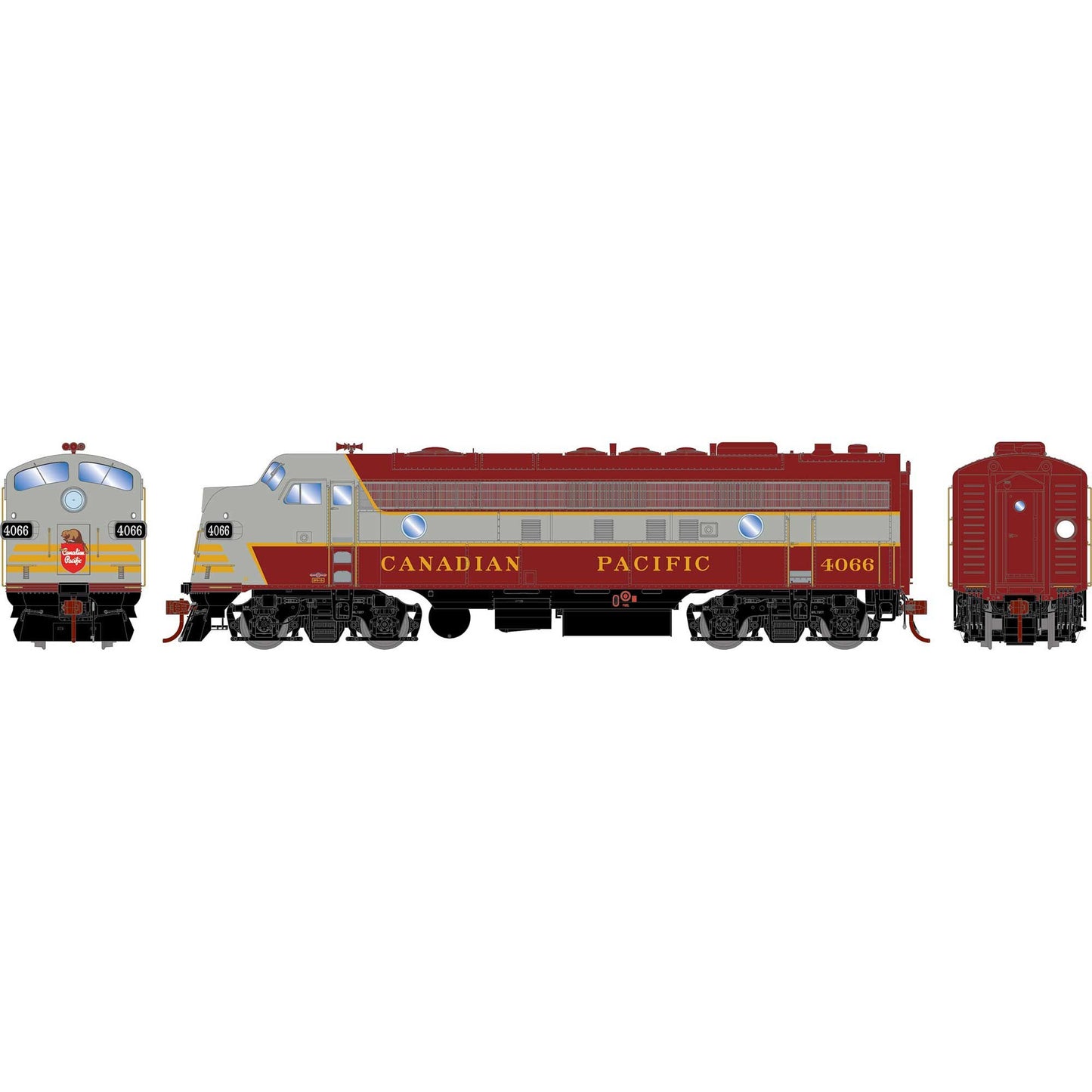 HO FP7A Locomotive CPR #4066 Model (ATHG19600)