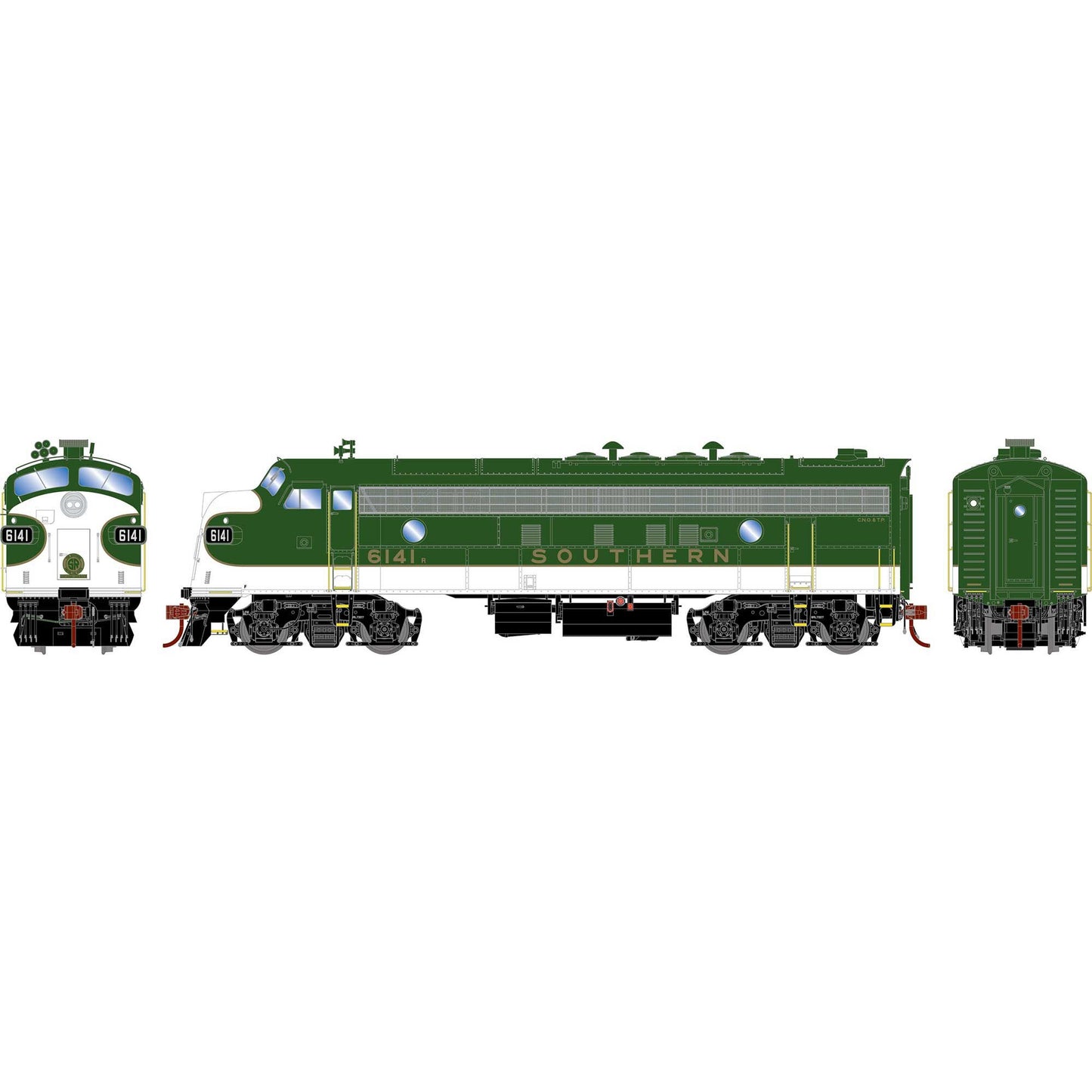 HO FP7 Locomotive SOU #6141 (ATHG19607)